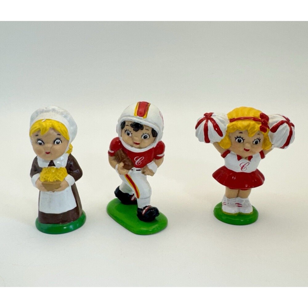 Vintage 2004 Collectible Figurines Campbell Soup Kids Set of 3 Miniatures 2"